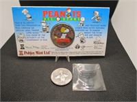 2001 Snoopy Coin & 1970 Jasper Canada Souvenir