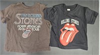 2 Children Size Rolling Stones T Shirts Tee