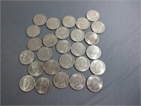 27 Ike Dollars - (2) 1971, (8) 1972, (2) 1974 +