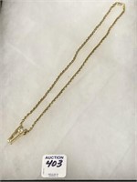 Ladies 14K Yellow Gold Heavy Wheat Chain-