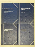 67 - Washington silver quarters in books