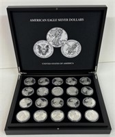 (40) AMERICAN EAGLE SILVER DOLLAR COIN SET