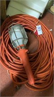 Long extension cord with light