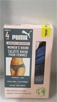 4 pack size s puma seamless women's bikini