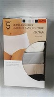 5 pack size xxl seamless brief