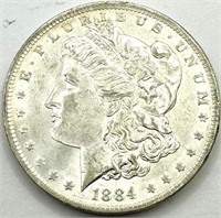 1884 O Morgan Silver Dollar