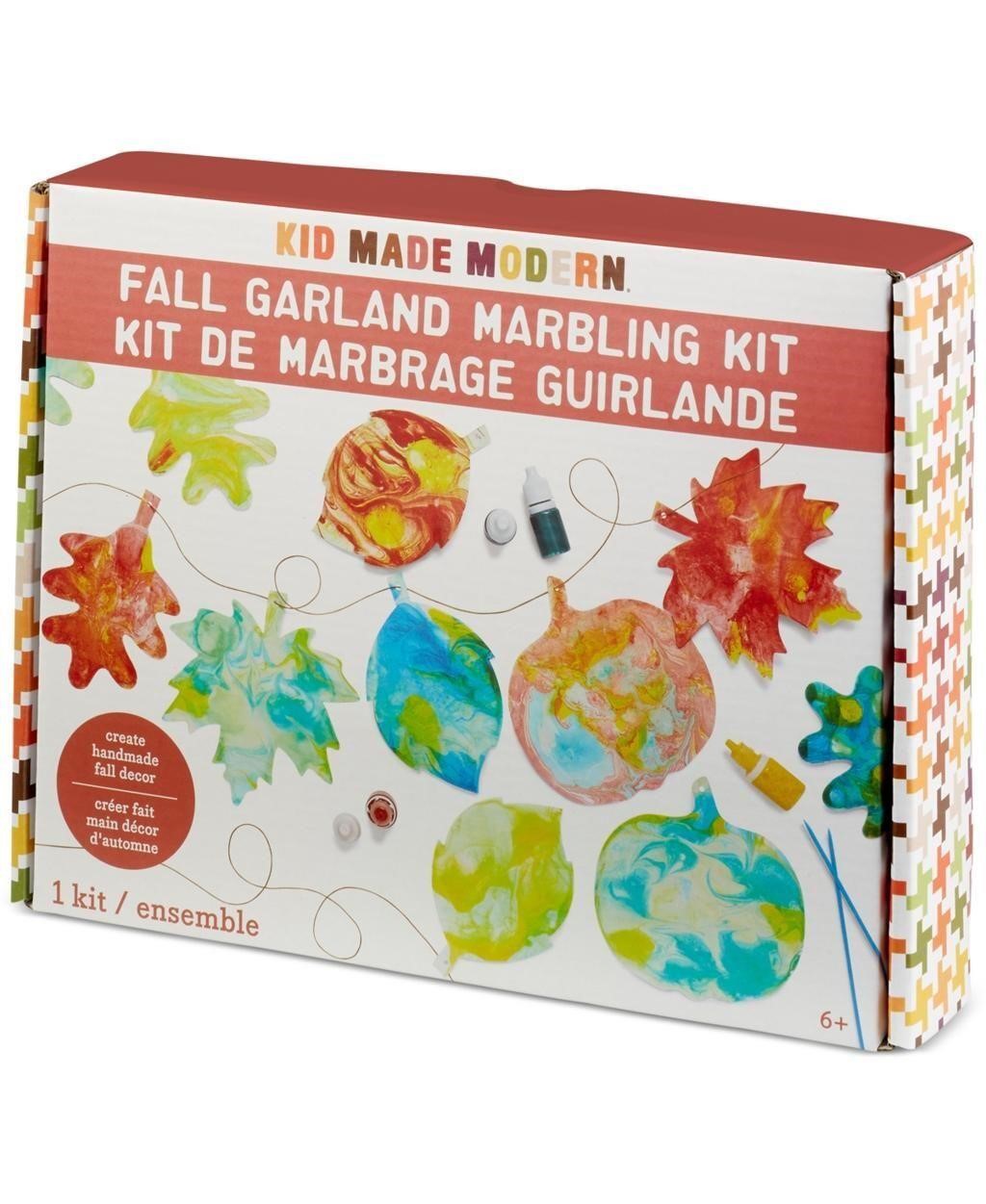 Kid Made Modern Fall Garland Marbeling Craft Kit