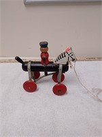Vintage wooden pull toy