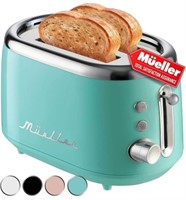 Mueller Retro Toaster 2 Slice with 7 Browning