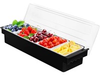5 Compartment Plastic Dispenser Fruit Veggie