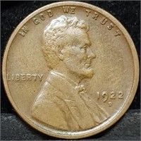 1922-D Lincoln Wheat Cent, Better Date, Nice!