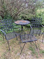 Metal outdoor furniture