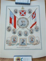 Print of the generals of the confederacy . 21" x