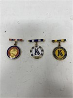 3 Keenland Members buttons-1980, 1981 and 1984.