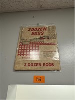 Vintage NOS Unused 3 Dozen Egg Carton