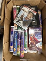 Box of VHS Tapes-Disney-Christian