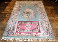 Approx. Chinese 6' x 9' carpet and 2' x 3' rug