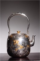 Japanese Silver Teapot w Hallmark