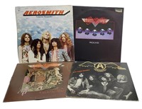 4 - AEROSMITH LP RECORD ALBUMS