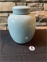 Ceramic Lidded Ginger Jar