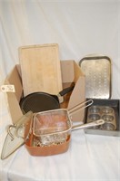 Copper Fryer Pan, Cutting Board, Baking Pans