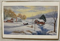 Signed & #'d T. Miller "Wintertime in Amish Count
