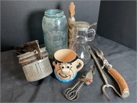 Dealer Box Lot Mason Jar & Kitchen Goods