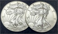 (2) 2017 Silver Eagles