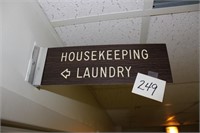Housekeeping & Laundry sign