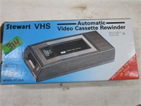 STEWART VHS AUTOMATIC VIDEO CASSETTE REWINDER