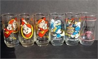 Vintage Chipmunks, Smurfs & Chicago Bulls Glasses