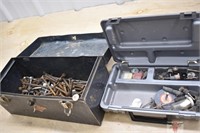 2 - Tool boxes of misc. bolts and grinding wheels