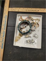Lot of Jewelry, Necklace, Pins, Earrings