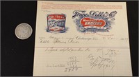 Antique Ephemera Invoice Trigg, Dobbs Grocers