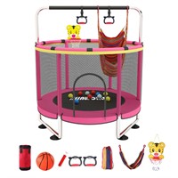 Trampoline for Kids, Adjustable Baby Toddler Tram