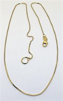 14KT YELLOW GOLD 18 INCH BOX CHAIN 2.60 GRS