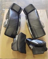 JR Goalie Warrior Shin Pads & Gloves