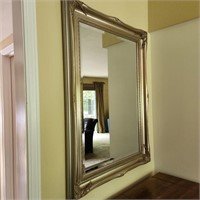 Modern Silver Frame Mirror