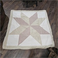 Hand Made Windmill / Star Quilt Blanket 58"x58"