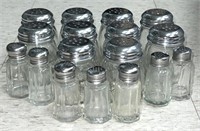 Glass, Stainless Top Assorted Shakers