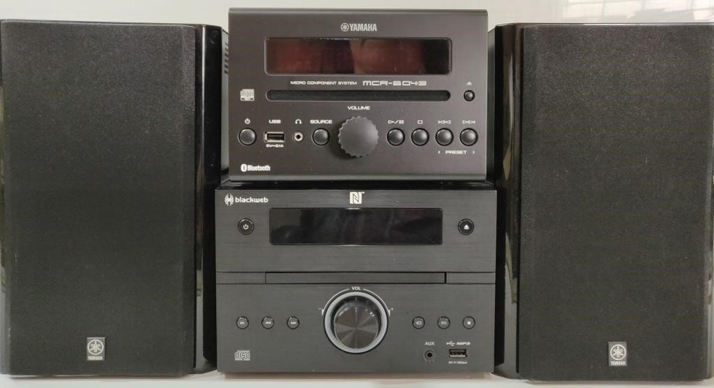 Yamaha 3 Pc Stereo System & Blackweb System