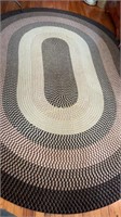 Large Braided Rug 11ft 6 in x 8 ft 2 in.