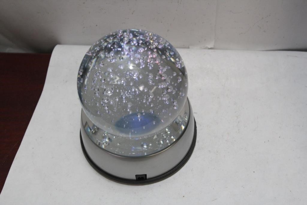 A Large Control Bubble Glass Paperweight