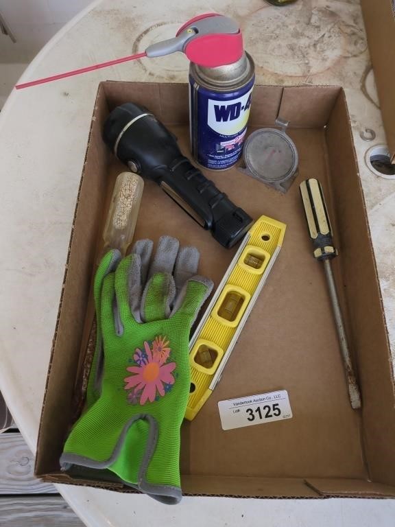Work Gloves, WD 40 & more