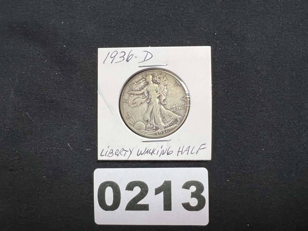 1936D Walking Liberty Half Dollar