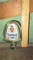 Vintage Lucite Natural Light Beer Tap Handle Rare