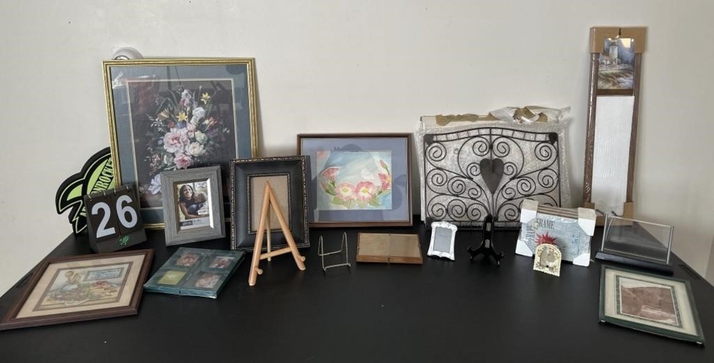 Assorted Picture Frames and Pictures