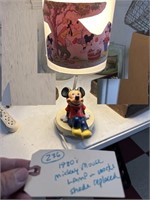 Vintage Disney Mickey Mouse lamp