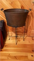 Friends of NRA tin bucket on stand