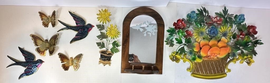 Metal Wall Décor & Mirror -Birds